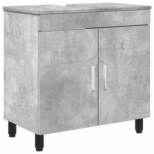 vidaXL Bad Sminkebord Betonggr&aring; 60 x 35 x 60 cm Konstruert tre