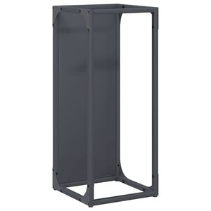 vidaXL Vedstativ antrasitt 25x25x60 cm kaldvalset st&aring;l