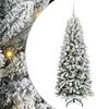 vidaXL Kunstig juletre Hvit 150 cm PVC og plast og st&aring;l og PE