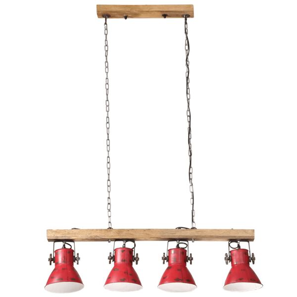 vidaXL Taklampe 25 W m&oslash;rker&oslash;d 90x24x111 cm E27