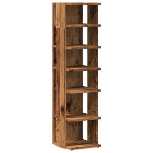 vidaXL Skohylle gammelt tre 28x27x102 cm konstruert tre