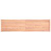 vidaXL Bordplate lysebrun 220x50x(2-4)cm behandlet heltre naturlig