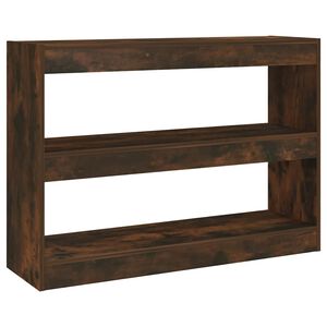 vidaXL Bokhylle/romdeler r&oslash;kt eik 100x30x72 cm