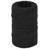 vidaXL Universaltau i polypropylen 2 mm 500 m Svart PP
