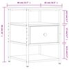 vidaXL Nattbord 2 stk sonoma eik 40x42x56 cm konstruert tre