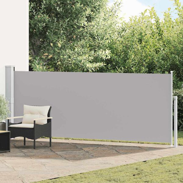 vidaXL Uttrekkbar sidemarkise 140x500 cm gr&aring;