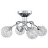 vidaXL Taklampe med nettingskjermer for 4 G9 LED-lys