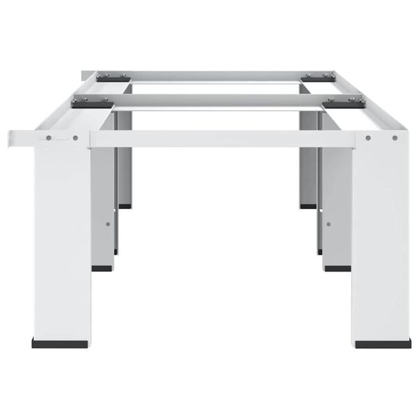 vidaXL Dobbel sokkel til vaskemaskin og t&oslash;rketrommel hvit