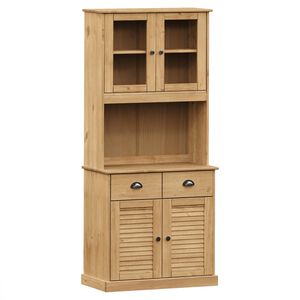 vidaXL Highboard VIGO 78x40x175 cm heltre furu