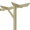 vidaXL Hagepergola 205x40x203 cm tre
