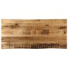 vidaXL Bordplate naturlig kant 80x40x2,5 cm grovt heltre mangotre