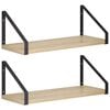 vidaXL Vegghyller 2 stk. Sonoma eik 40 x 16 x 15,5 cm