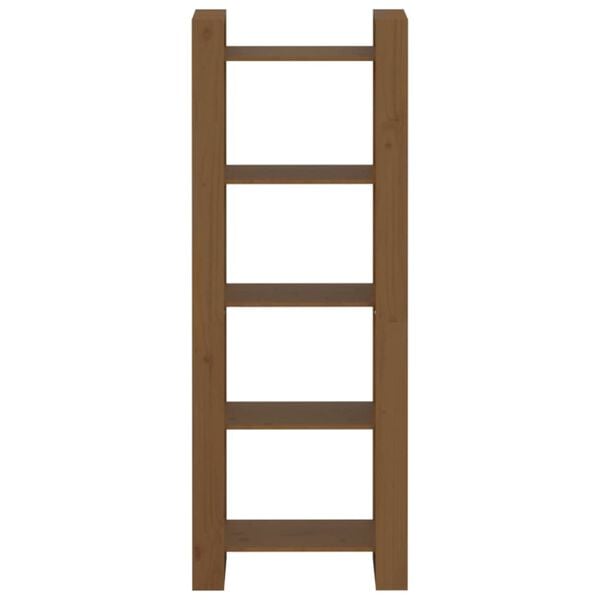 vidaXL Bokhylle/romdeler honningbrun 60x35x160 cm heltre