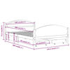 vidaXL Sengeramme med 4 skuffer honningbrun heltre furu 140x200 cm