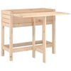 vidaXL Plantekasse med foldbar bordplate heltre furu
