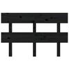vidaXL Sengegavl svart 144x3x81 cm heltre furu