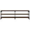 vidaXL TV-benk brun eik 160x30x50 cm konstruert tre