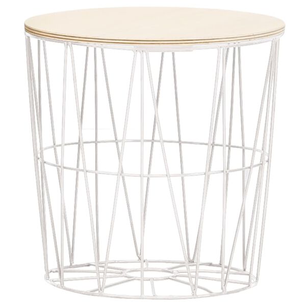 vidaXL Salongbord 4 stk hvit