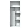 vidaXL Highboard hvit 70x35x180 cm konstruert tre
