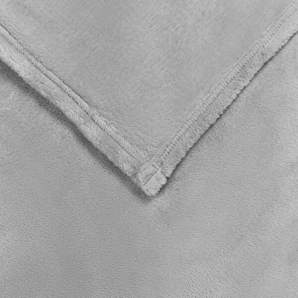 vidaXL Kastteppe Gr&aring; 130 x 150 cm Fleece