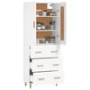 vidaXL Highboard hvit konstruert tre