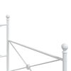 vidaXL Dagseng uten madrass hvit 100x200 cm stål