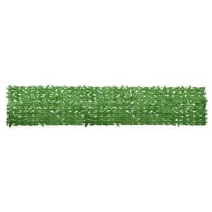 vidaXL Balkongskjerm med gr&oslash;nne blader 400x75 cm