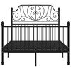 vidaXL Sengeramme svart metall 120x200 cm