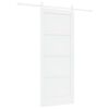 vidaXL Skyved&oslash;r Hvit 83 x 202 cm Heltre furu