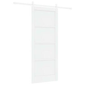 vidaXL Skyved&oslash;r Hvit 83 x 202 cm Heltre furu