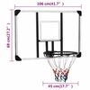 vidaXL Basketballplate gjennomsiktig 106x69x3 cm polyeten