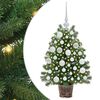 vidaXL Kunstig juletre med 150 LED med stativ gr&oslash;nn 75 cm PE og PVC