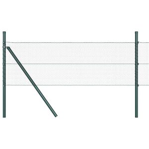 vidaXL Sekskantet gjerde grunstift 100 x 0,5 m PVC-belagt st&aring;l Gr&aring;