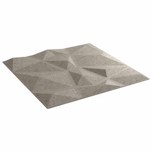 vidaXL Veggpaneler 24 stk. 50 x 50 cm Betonggr&aring; XPS Skum