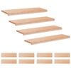 vidaXL Trappetrinn 12 stk. 90 x 30 x 2 cm Naturlig Massiv b&oslash;ketre
