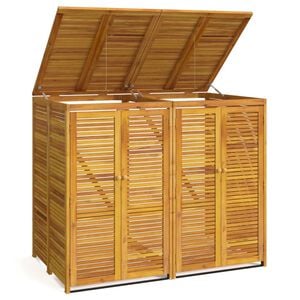 vidaXL Dobbelt s&oslash;ppeldunkskur 140x89x117 cm heltre akasie