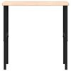 vidaXL Arbeidsbenk 100x60x(73-99,5) cm heltre eik rektangulær