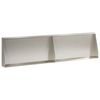 vidaXL St&oslash;ttemur 2 stk. 80 x 12 x 50 cm Rustfritt st&aring;l S&oslash;lv