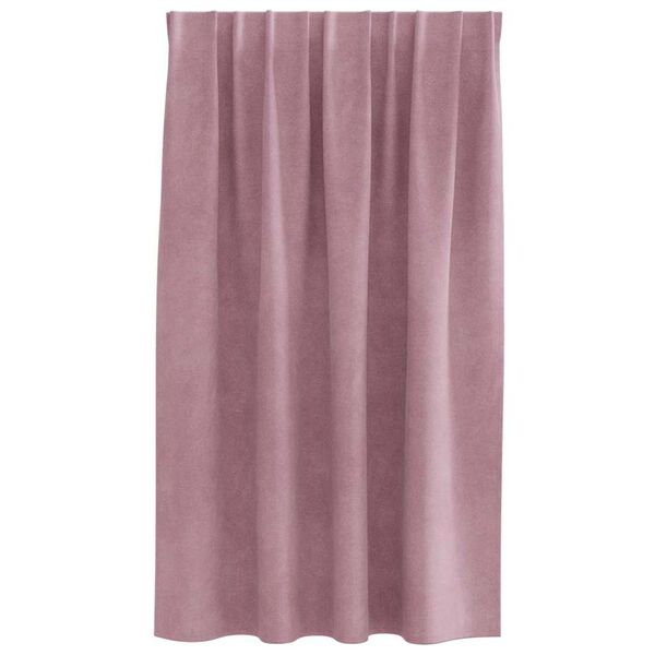 vidaXL Blendingsgardiner 2 pcs M&oslash;rk rosa 140 x 140 cm Fl&oslash;yel