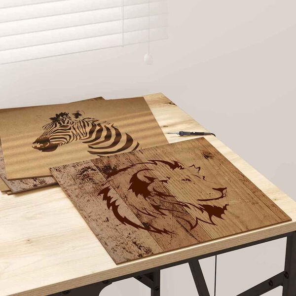 vidaXL Dekorpaneler 12 pcs Gammelt tre 30 x 30 x 0,27 cm