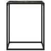 vidaXL Konsollbord svart 60x35x75 cm herdet glass