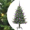 vidaXL Kunstig Forh&aring;ndsbelyst Juletre med Ballettsett Gr&oslash;nn 120 cm