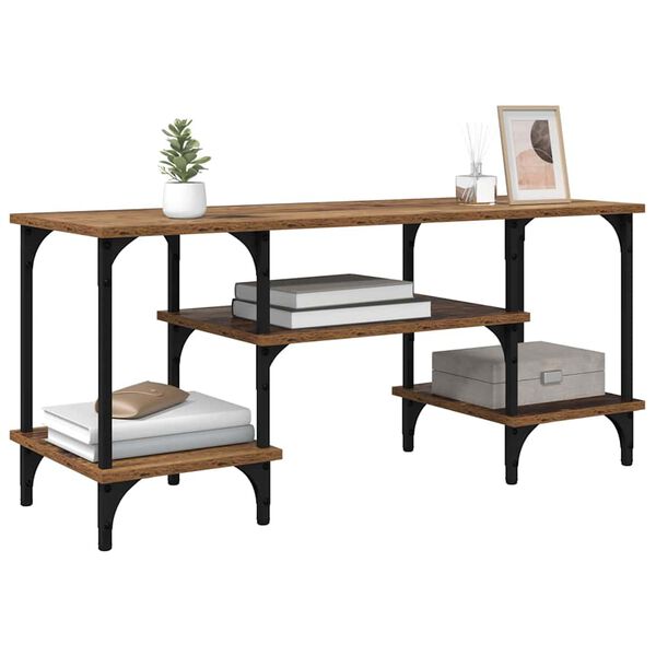 vidaXL TV-skap Gamle tre 102 x 35 x 45,5 cm Ingeni&oslash;rtre og jern