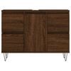 vidaXL Baderomsskap brun eik 80x33x60 cm konstruert tre