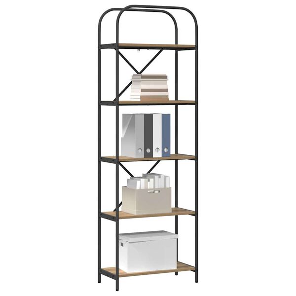 vidaXL Bokhylle Artisan Eik 60 x 30 x 183 cm Konstruert tre