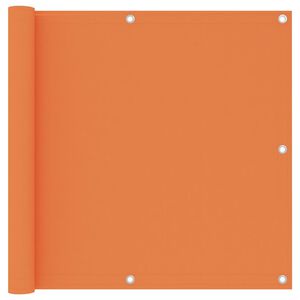 vidaXL Balkongskjerm oransje 90x400 cm oxfordstoff