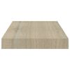 vidaXL Flytende vegghyller 2 stk eik 40x23x3,8 cm MDF