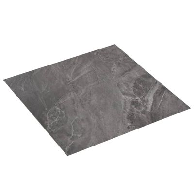 vidaXL Selvklebende PVC-gulvplanker 5,11 m² svart med mønster