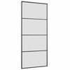 vidaXL Skyved&oslash;r med monteringssett svart 90x205 cm ESG-glass