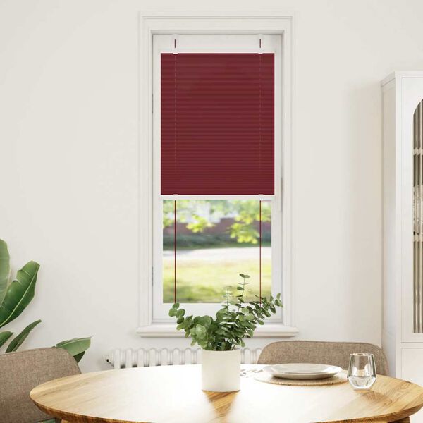 vidaXL Pliss&eacute;gardin Bordeaux R&oslash;d 50x150 cm Stoff Bredde 49,4 cm